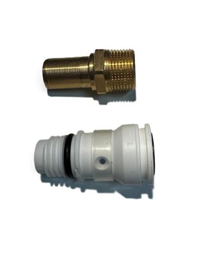 Billede af PR 3/4" overgang t/plastfordelerrør KOMPLET