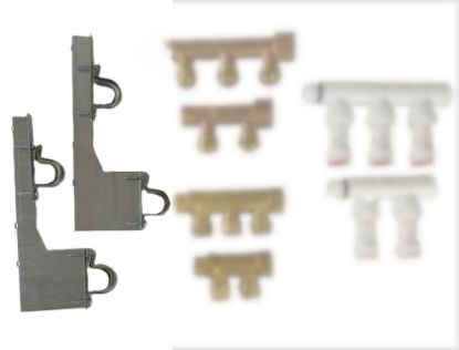 Billede af PR 3/4"  UNIVERSEL rørholder til brugsvandfordelerrør, plast, rødgods, messing, rustfri